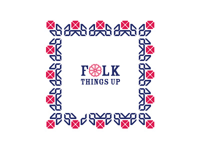 FOLK Things UP brand design floral folk folklore graphic design graphic art idenity illustration pattern