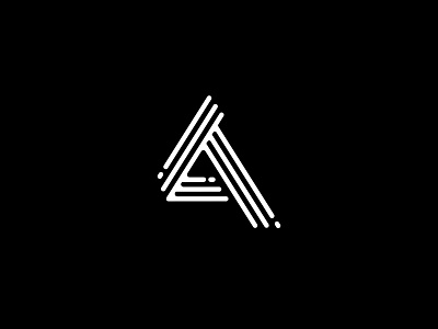 A - mark a design exploration graphicdesign letter lettermark line mark minimalist simplistic