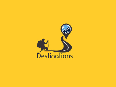 Destinations Logo branding design graphic designing logo logo design photoshop vector