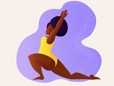 Yoga Lady adobe illustrator character character design illustration sports texture vector vector illustration yoga