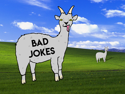 Bad Jokes "Billy Johnson" Logo band logo goat illustraor illustration logo mascot mascot logo vector