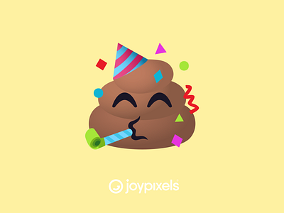 The JoyPixels Party Poo Emoji - All Smiles 1.0