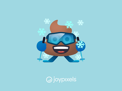 The JoyPixels Skier Poo - Winter Freeze Pack