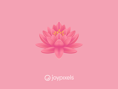 JoyPixels Lotus Flower Emoji - Mindfulness Pack character emoji emojis floral flower glyph graphic icon illustration india lotus lotus flower mindful mindfull mindfulness namaste reaction yoga