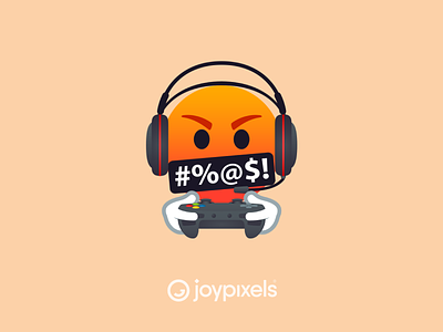 JoyPixels Angry Gamer Emoji - Gaming Pack app character emoji gamer gamergirl gamerguy gaming gaming app gaming controller gaming headset gaming logo glyph icon reaction smile smiley smiley face smileys vector