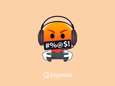 JoyPixels Angry Gamer Emoji - Gaming Pack