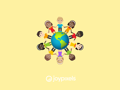 JoyPixels Child Earth Emoji Sticker character children earth earth day earthday emoji emojis fun globe graphic happy icon illustration kids smile world