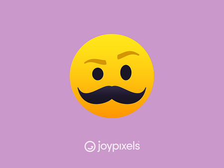 The JoyPixels Face with Moustache Emoji by JoyPixels on Dribbble