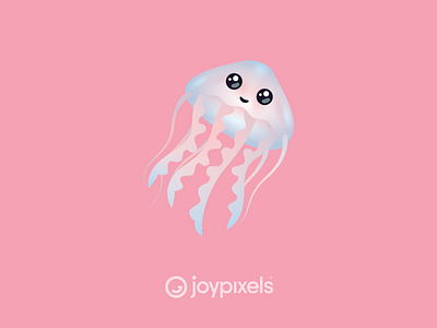 The JoyPixels Jellyfish Emoji - Ocean Trend Pack animal character cute cute eyes emoji emojis fish icon illustration jelly fish jellyfish kawaii ocean life sea creature sea life vector