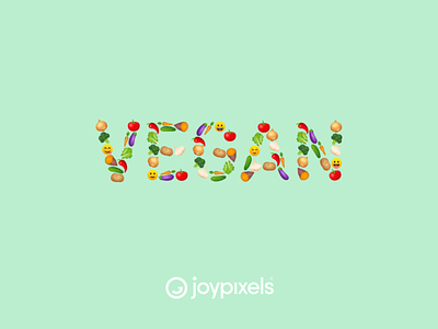 The JoyPixels Vegan Emoji Sticker - Vegan Pack emoji emojis fruit icon illustration smiley smiley face vegan vegan food vegan logo veganism vegetable vegetarian veggies