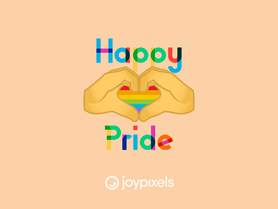 The JoyPixels Happy Pride Emoji Sticker - Pride Pack