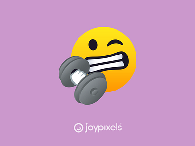 JoyPixels Face Lifting Weight Emoji - All Smiles 1.0