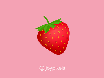 The JoyPixels Strawberry Emoji - Version 6.0 berries berry branding design emoji emojis food fruit fruit illustration fruit logo fruit salad fruits fruity glyph graphic icon illustration logo strawberry