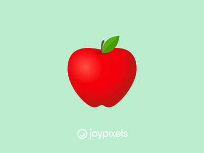 The JoyPixels Red Apple Emoji - Version 6.0