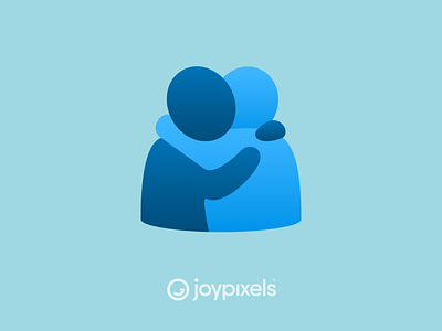 The JoyPixels People Hugging Emoji - Version 6.0 care caring character emoji emojis glyph graphic hug hugging hugs icon illustration love people reaction