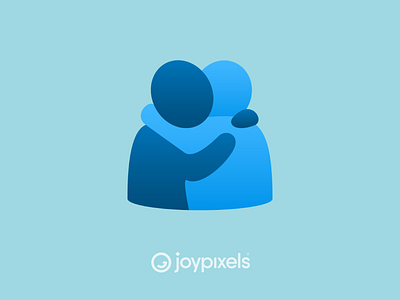 The JoyPixels People Hugging Emoji - Version 6.0