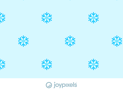 The JoyPixels Snowflake Pattern - Patterns 1.0 background emoji emojis icon pattern pattern art seamless seamless design snowflake winter