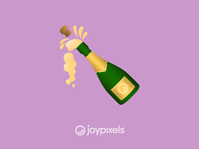 The JoyPixels Bottle Popping Emoji - Version 6.0 bottle champagne character christmas christmas eve drink emoji emojis glyph graphic icon illustration new year new years new years eve party