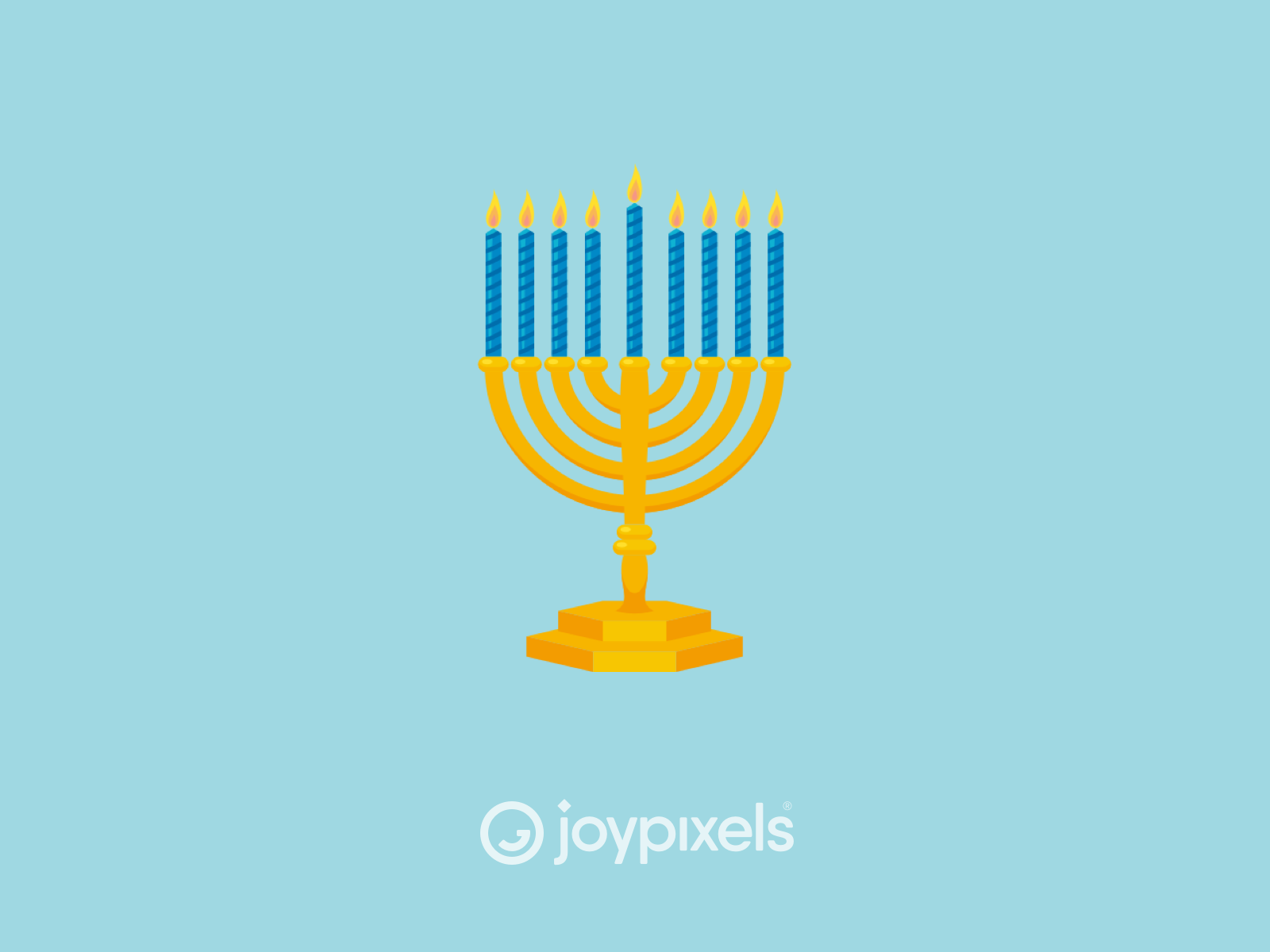 The JoyPixels Menorah Emoji Sticker Winter Fun by JoyPixels on Dribbble