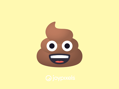 The JoyPixels Pile of Poo emoji - Version 4.5 character emoji fun icon illustration logo pile of poo poo poop reaction smiley smiley face