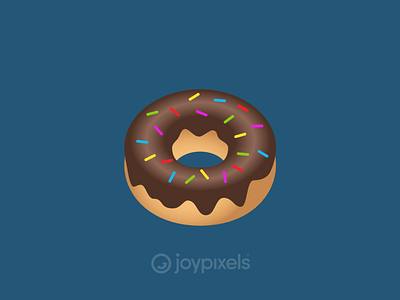 The JoyPixels Donut Emoji - Version 4.5 character donut emoji food icon illustration reaction sprinkle