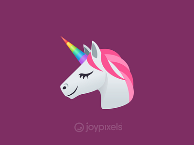 The JoyPixels Unicorn Emoji - Version 4.5 character emoji fantasy icon illustration magic rainbow reaction smiley unicorn unicorns