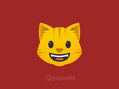 The JoyPixels Grinning Cat Emoji - Version 4.5 cat cat drawing cat face cat illustration character emoji fun icon illustration reaction smiley smiley face