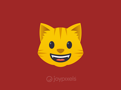 The JoyPixels Grinning Cat Emoji - Version 4.5