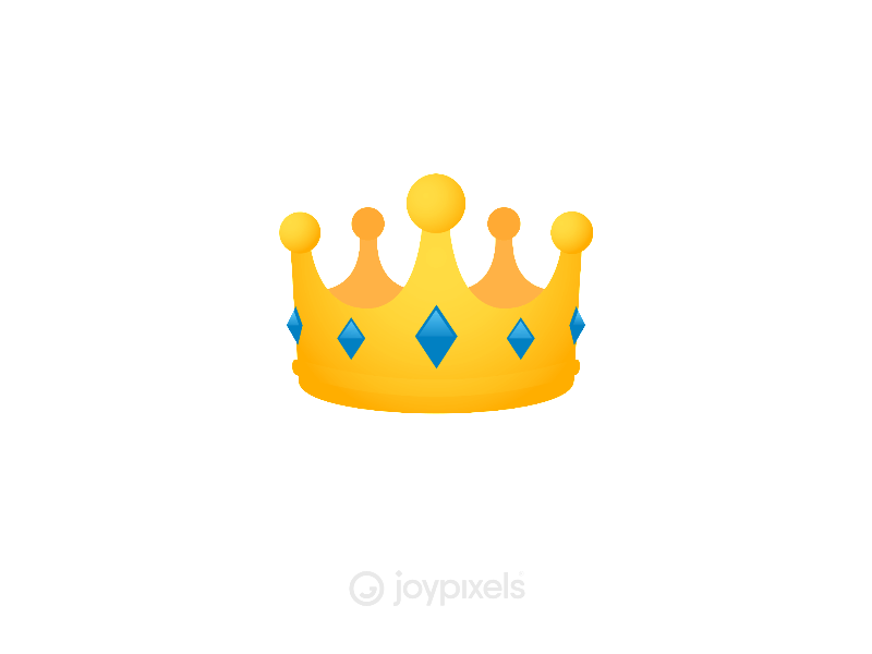 The JoyPixels Crown Emoji Animation animated animated emoji animation character crown emoji fun illustration king queen reaction