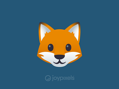 The JoyPixels Fox Face Emoji - Version 4.5 animal character dog emoji fox fox face icon illustration reaction smiley wolf
