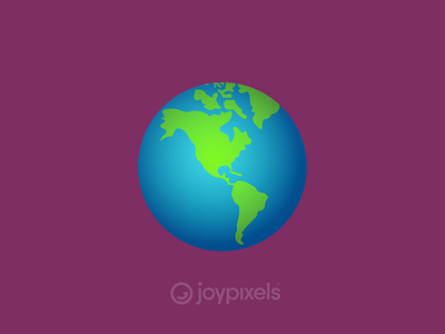 The JoyPixels Globe Emoji - Version 4.5 america americas character earth emoji globe icon illustration world