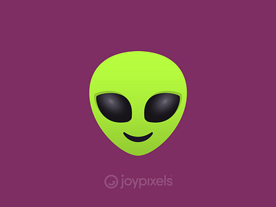 The JoyPixels Alien Emoji - Version 4.5 alien character emoji icon illustration reaction smiley space space art space design ufo
