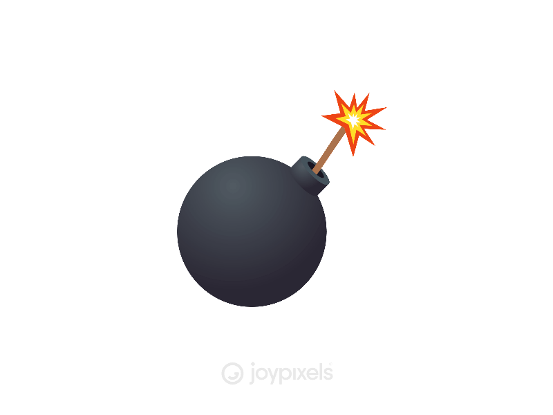 The JoyPixels Bomb Emoji Animation ae after effects after effects animation animated animation bomb bombs boom character emoji exploded explosions fuse icon illustration