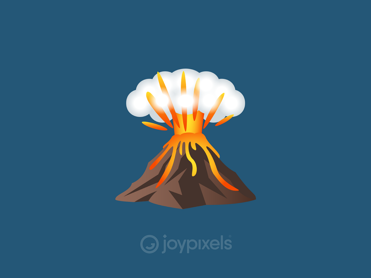 The JoyPixels Volcano Emoji Version 4.5 by JoyPixels on Dribbble