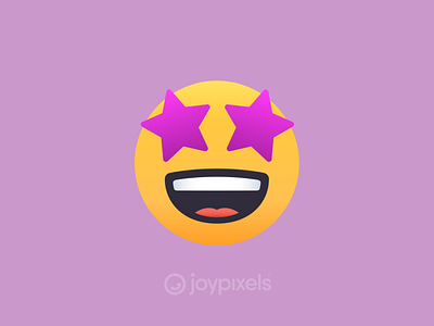 The JoyPixels Star-Struck Emoji - Version 4.5 character emoji face fun icon illustration reaction smiley smiley face starry eyed stars starship