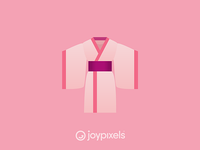 The JoyPixels Kimono Emoji - Version 4.5 character clothes clothing emoji icon illustration japanese kimono traditional