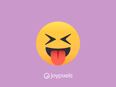 The JoyPixels Squinting Face with Tongue Emoji - Version 4.5 character emoji face fun icon illustration reaction silly smile smiley smiley face tongue