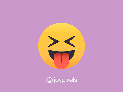 The JoyPixels Squinting Face with Tongue Emoji - Version 4.5