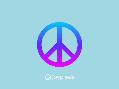 The JoyPixels Peace Sign Emoji - Version 4.5 character emoji gradient icon illustration peace peace sign peaceful reaction sign symbol symbol design