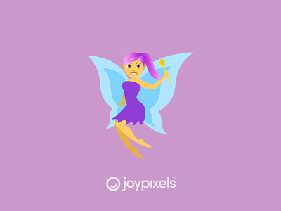 The JoyPixels Woman Fairy Emoji - Version 4.5 character emoji fae fairies fairy icon illustration pixie pixies reaction wing wings wingsart