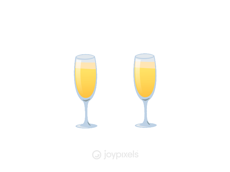 The JoyPixels Clinking Glasses Emoji Animation
