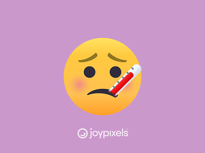 The JoyPixels Face with Thermometer Emoji - Version 4.5
