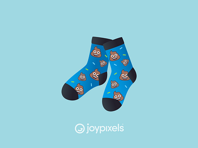 The JoyPixels Socks Emoji - Version 4.5 character emoji emojis glyph graphic icon illustration poo poo emoji poop smiley