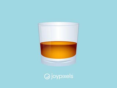 The JoyPixels Tumbler Glass Emoji - Version 5.0 character emoji emojis glass glyph graphic icon illustration on the rocks tumbler whiskey