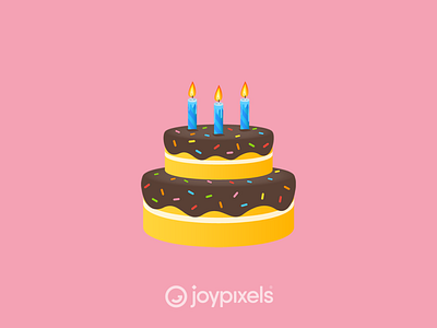 The JoyPixels Cake Emoji - Version 5.0 birthday birthday cake cake character design dessert emoji emojis glyph graphic icon illustration sweets