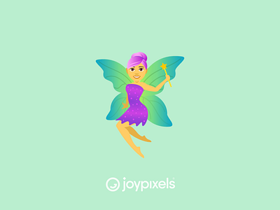 The JoyPixels Woman Fairy Emoji - Version 5.0 character emoji emojis fae fairies fairy fairytale fantasy glyph graphic icon illustration magic wings