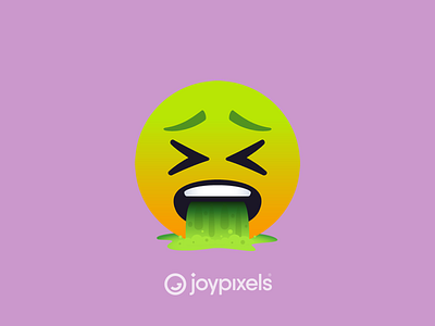 The JoyPixels Vomit Face Emoji - Version 5.0