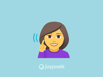 The JoyPixels Woman Signing Deaf Emoji - Version 5.0 asl character deaf emoji hearing icon illustration language reaction sign language signing woman