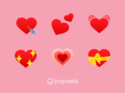 The JoyPixels Hearts Emoji - Version 5.0 emoji heart heart graphic heart logo heartbeat hearts icon illustration love lover reaction sparkle sparkles