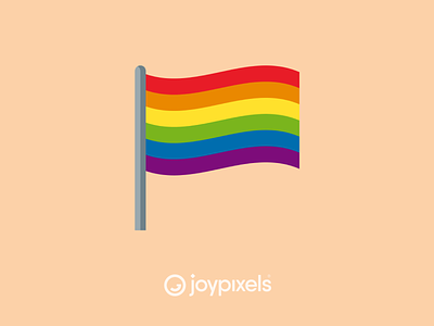 The JoyPixels Rainbow Flag Emoji - Version 5.0 emoji flag flagship gay pride gay rights gaypride icon illustration pride pride flag pride month rainbow rainbow flag